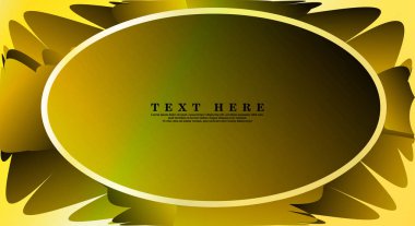 Oval vektör çerçeveleri tasarım arka planınız için hazır