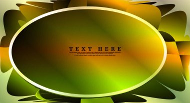 Oval vektör çerçeveleri tasarım arka planınız için hazır