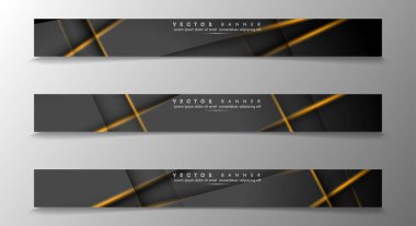 Tasarımınız için bir afiş arka planı ayarlayın. altın renk ve ışık çizgisinin gölge. vektör grafik tasarım illüstrasyon