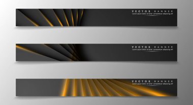 Tasarımınız için bir afiş arka planı ayarlayın. altın renk ve ışık çizgisinin gölge. vektör grafik tasarım illüstrasyon