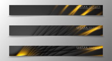 Tasarımınız için bir afiş arka planı ayarlayın. altın renk ve ışık çizgisinin gölge. vektör grafik tasarım illüstrasyon