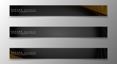 Tasarımınız için bir afiş arka planı ayarlayın. altın renk ve ışık çizgisinin gölge. vektör grafik tasarım illüstrasyon