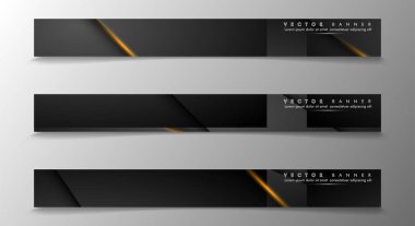 Tasarımınız için bir afiş arka planı ayarlayın. altın renk ve ışık çizgisinin gölge. vektör grafik tasarım illüstrasyon