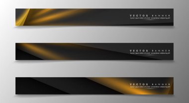 Tasarımınız için bir afiş arka planı ayarlayın. altın renk ve ışık çizgisinin gölge. vektör grafik tasarım illüstrasyon