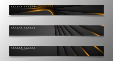 Tasarımınız için bir afiş arka planı ayarlayın. altın renk ve ışık çizgisinin gölge. vektör grafik tasarım illüstrasyon