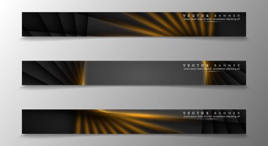 Tasarımınız için bir afiş arka planı ayarlayın. altın renk ve ışık çizgisinin gölge. vektör grafik tasarım illüstrasyon