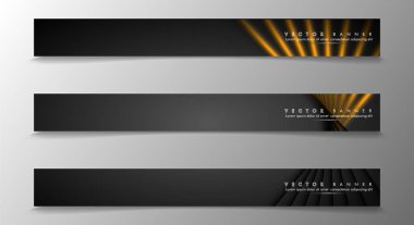 Tasarımınız için bir afiş arka planı ayarlayın. altın renk ve ışık çizgisinin gölge. vektör grafik tasarım illüstrasyon