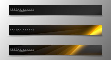 Tasarımınız için bir afiş arka planı ayarlayın. altın renk ve ışık çizgisinin gölge. vektör grafik tasarım illüstrasyon