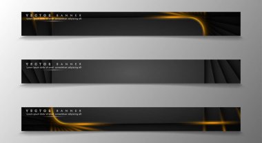 Tasarımınız için bir afiş arka planı ayarlayın. altın renk ve ışık çizgisinin gölge. vektör grafik tasarım illüstrasyon