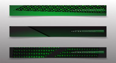 Reklam ve benzeri için uygun açık yeşil arka planlar ile Vektör afiş. teknoloji tasarımı. eps 10