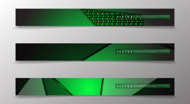 Reklam ve benzeri için uygun açık yeşil arka planlar ile Vektör afiş. teknoloji tasarımı. eps 10