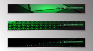 Reklam ve benzeri için uygun açık yeşil arka planlar ile Vektör afiş. teknoloji tasarımı. eps 10