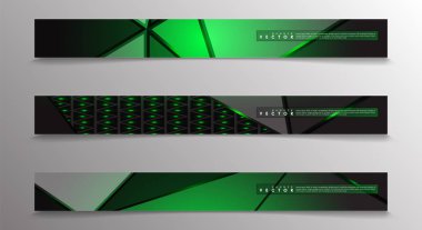 Reklam ve benzeri için uygun açık yeşil arka planlar ile Vektör afiş. teknoloji tasarımı. eps 10