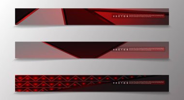 Reklam ve benzeri için uygun ışık kırmızı arka planlar ile Vektör afiş. teknoloji tasarımı. eps 10