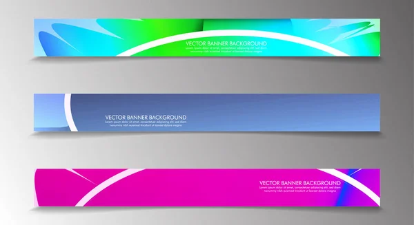 Stel banner achtergrond in met multicolor compositie. vector ontwerp illustratie — Stockvector