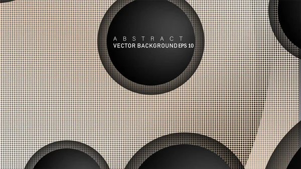 Metin ve arka plan tasarımları için siyah uzay çemberinde nötr kombinasyon renk degradesi ile çakışan vektör arka planlar