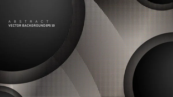 Metin ve arka plan tasarımları için siyah uzay çemberinde nötr kombinasyon renk degradesi ile çakışan vektör arka planlar