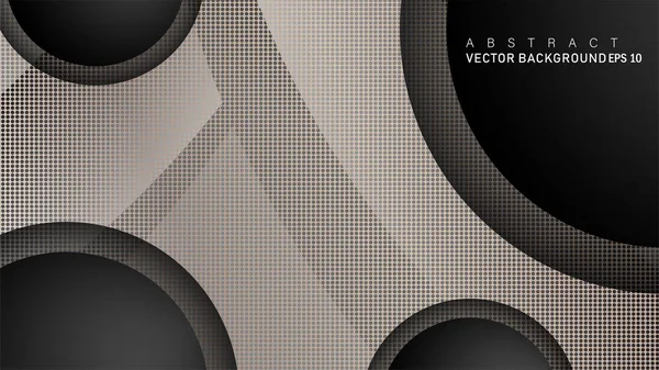 Metin ve arka plan tasarımları için siyah uzay çemberinde nötr kombinasyon renk degradesi ile çakışan vektör arka planlar