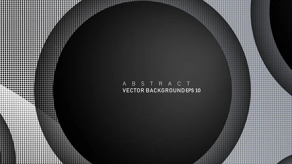 Metin ve arka plan tasarımları için siyah uzay çemberinde nötr kombinasyon renk degradesi ile çakışan vektör arka planlar