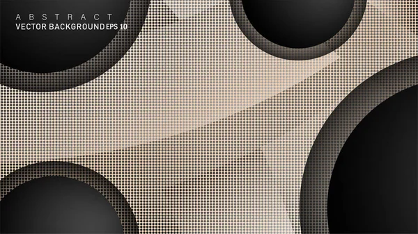 Metin ve arka plan tasarımları için siyah uzay çemberinde nötr kombinasyon renk degradesi ile çakışan vektör arka planlar