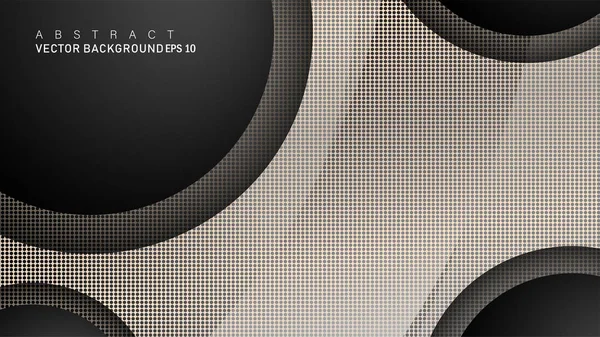 Metin ve arka plan tasarımları için siyah uzay çemberinde nötr kombinasyon renk degradesi ile çakışan vektör arka planlar