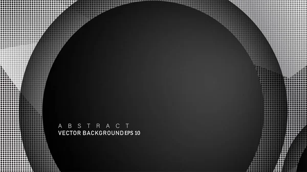 Metin ve arka plan tasarımları için siyah uzay çemberinde nötr kombinasyon renk degradesi ile çakışan vektör arka planlar