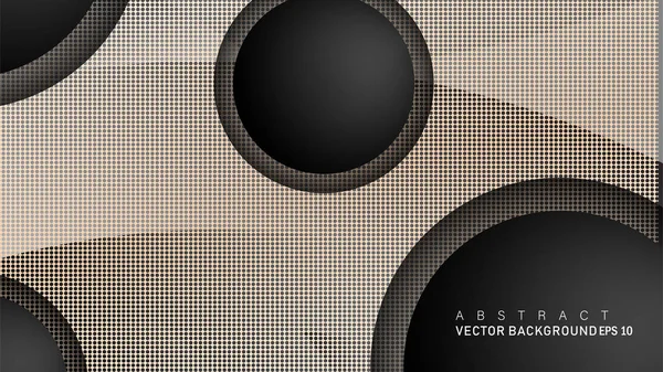 Metin ve arka plan tasarımları için siyah uzay çemberinde nötr kombinasyon renk degradesi ile çakışan vektör arka planlar