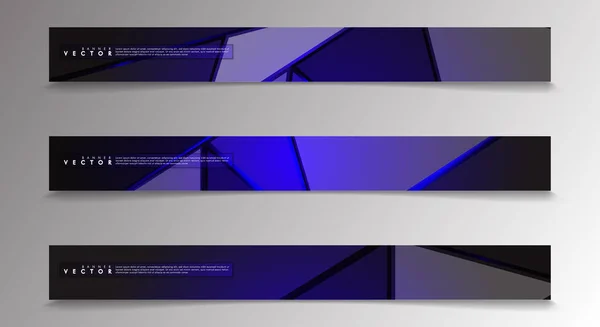 Vector banners met licht blauwe achtergronden geschikt voor reclame enzovoort. technologie ontwerp. EPS 10 — Stockvector