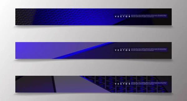 Vector banners met licht blauwe achtergronden geschikt voor reclame enzovoort. technologie ontwerp. EPS 10 — Stockvector