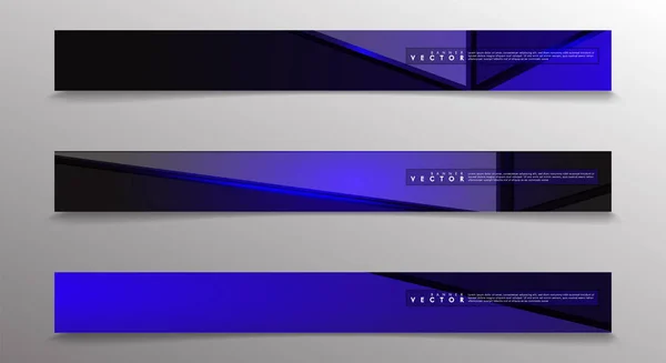 Vector banners met licht blauwe achtergronden geschikt voor reclame enzovoort. technologie ontwerp. EPS 10 — Stockvector