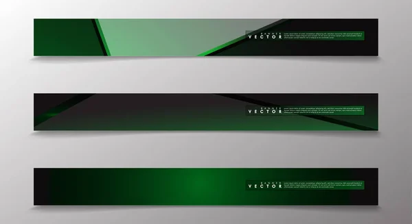 Banner vettoriali con sfondi verde chiaro adatti per la pubblicità e così via. design tecnologico. punti 10 — Vettoriale Stock