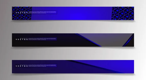 Vector banners met licht blauwe achtergronden geschikt voor reclame enzovoort. technologie ontwerp. EPS 10 — Stockvector