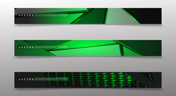 Vektorbanner mit hellgrünem Hintergrund, geeignet für Werbung und so weiter. Technologie-Design. Folge 10 — Stockvektor