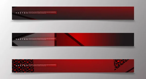 Vector banners met licht rode achtergronden geschikt voor reclame enzovoort. technologie ontwerp. EPS 10 — Stockvector