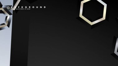 gradyan altıgen şekilli soyut vektör arka planı. arka plan her şey için uygundur. eps 10