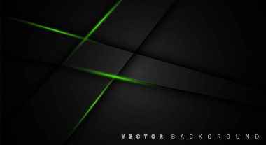 Yeşil ışık çizgi gölge koyu gri lüks arka plan