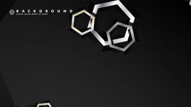 gradyan altıgen şekilli soyut vektör arka planı. arka plan her şey için uygundur. eps 10