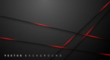 Kırmızı ışık çizgi gölge koyu gri lüks arka plan