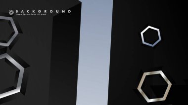 gradyan altıgen şekilli soyut vektör arka planı. arka plan her şey için uygundur. eps 10