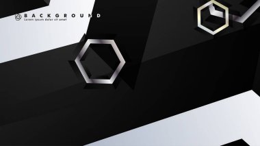 gradyan altıgen şekilli soyut vektör arka planı. arka plan her şey için uygundur. eps 10