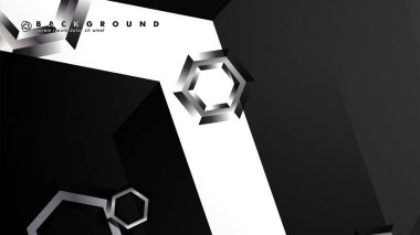 gradyan altıgen şekilli soyut vektör arka planı. arka plan her şey için uygundur. eps 10