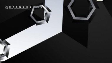 gradyan altıgen şekilli soyut vektör arka planı. arka plan her şey için uygundur. eps 10