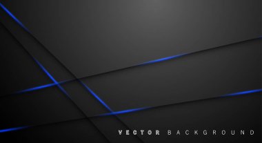 Mavi ışık çizgi gölge koyu gri lüks arka plan