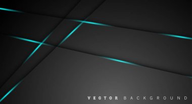 Mavi ışık çizgi gölge koyu gri lüks arka plan