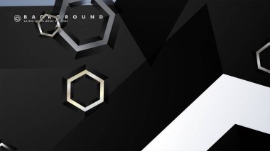 gradyan altıgen şekilli soyut vektör arka planı. arka plan her şey için uygundur. eps 10