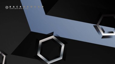 gradyan altıgen şekilli soyut vektör arka planı. arka plan her şey için uygundur. eps 10