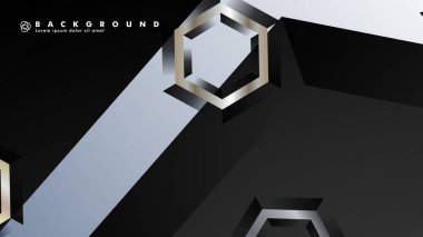 gradyan altıgen şekilli soyut vektör arka planı. arka plan her şey için uygundur. eps 10