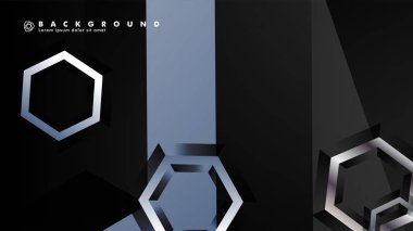 gradyan altıgen şekilli soyut vektör arka planı. arka plan her şey için uygundur. eps 10