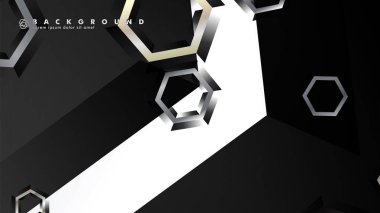 gradyan altıgen şekilli soyut vektör arka planı. arka plan her şey için uygundur. eps 10