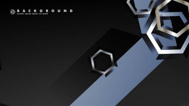 gradyan altıgen şekilli soyut vektör arka planı. arka plan her şey için uygundur. eps 10